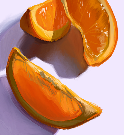 Fruit studies - digital painting