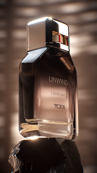 Fragrance Unwind 3d animation branding graphic design motion graphics ui