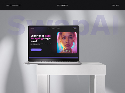 Face Swap Mobile & Web App - Product Design & UX/UI app desktop face swap mobile app mobile application product design ui ui design user experience user interface ux design web app web application