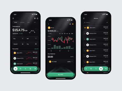 Crypto Mobile App – Clean Trading Dashboard animation app app design app ui crypto crypto wallet mobile app design digital wallet mobile app design finance finance app finance ui fintech app fintech design home screen ios app mobile mobile app mobile ux modern app ui payment wallet app