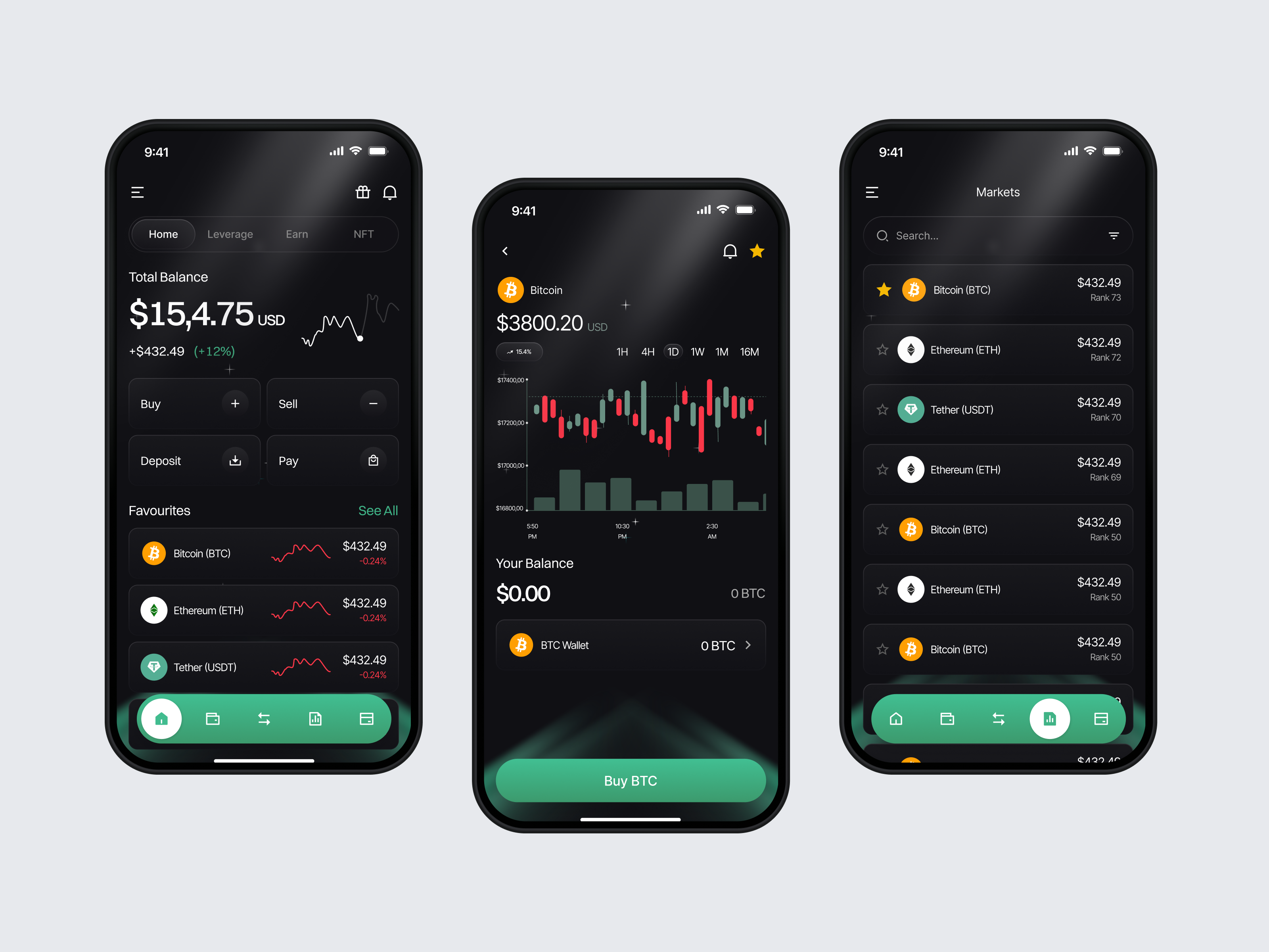 Example of Crypto App