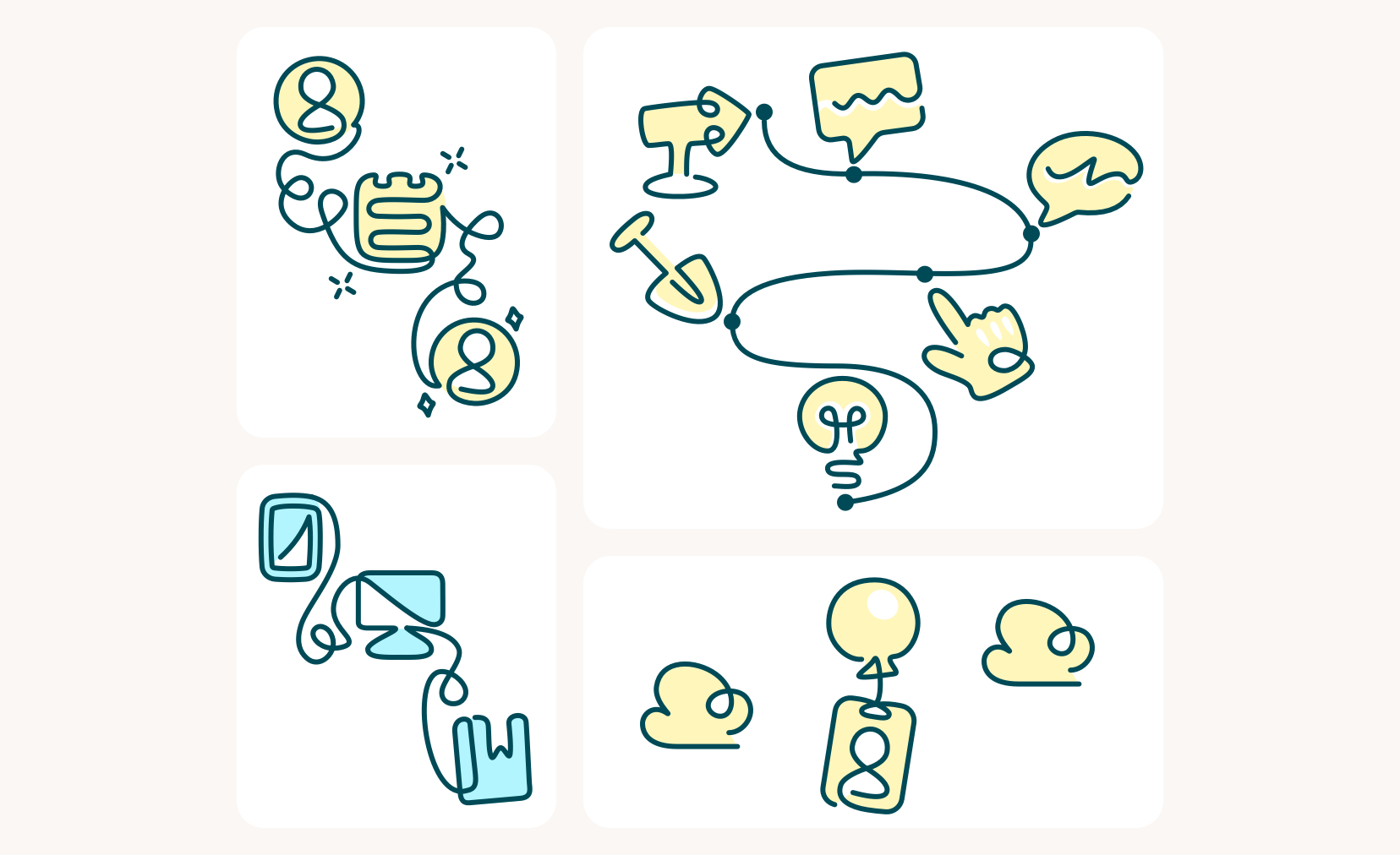 Illustrations for portfolio presentation