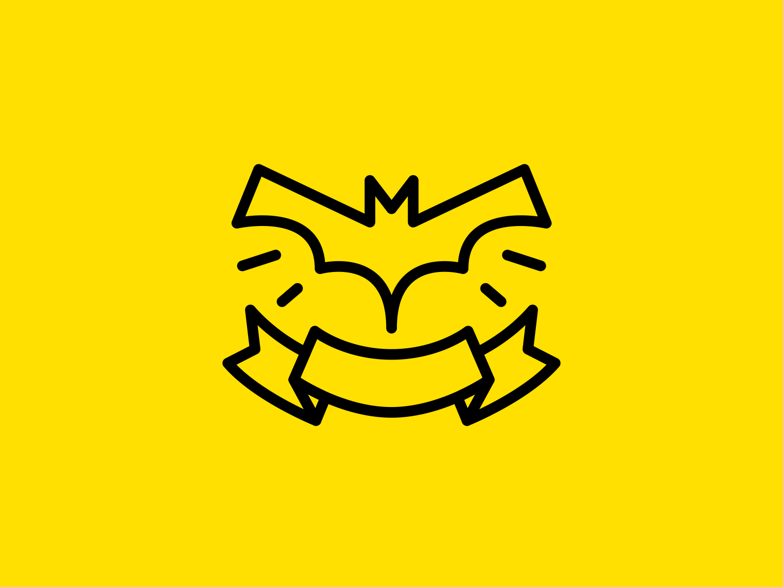 BTMN - Graphics bat batman bold branding btmn dc design illustration lines logo ribbon simple ui vector