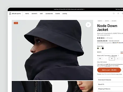 Ecommerce Product Page clothing ecommerce fashion product page shop