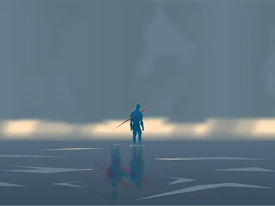 The Lonesome Wound (2023) adobe illustrator comfort digital fine art fineart god illustration ocean rain sad somber spiritual wound