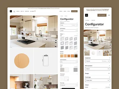 Product Configurator configurator graphic design product ui website