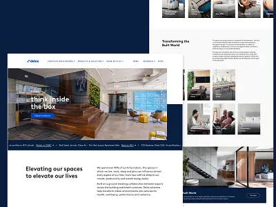 delos website interactive ui visual design web web design