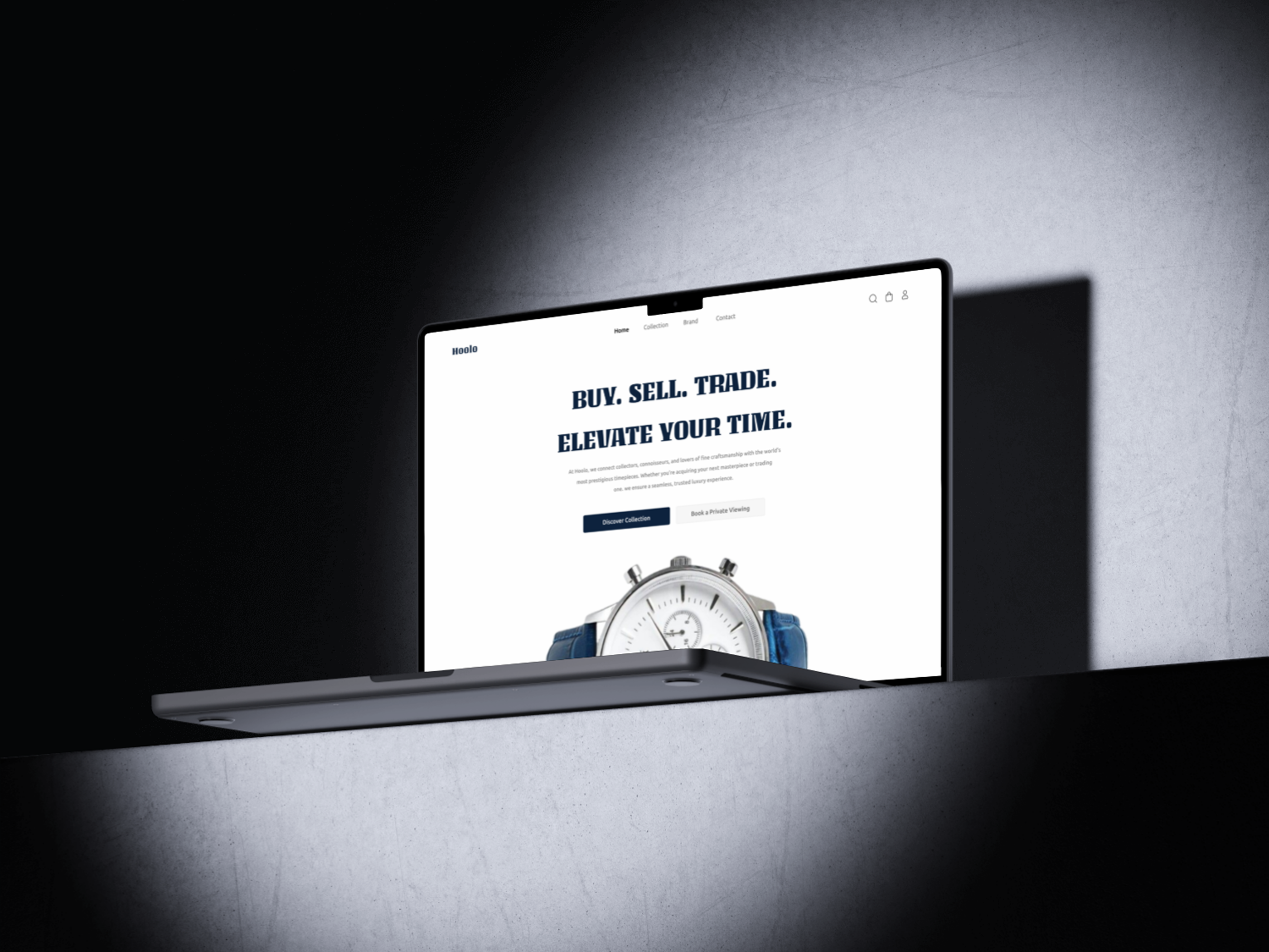 Hoolo ui design website design wristwatch website