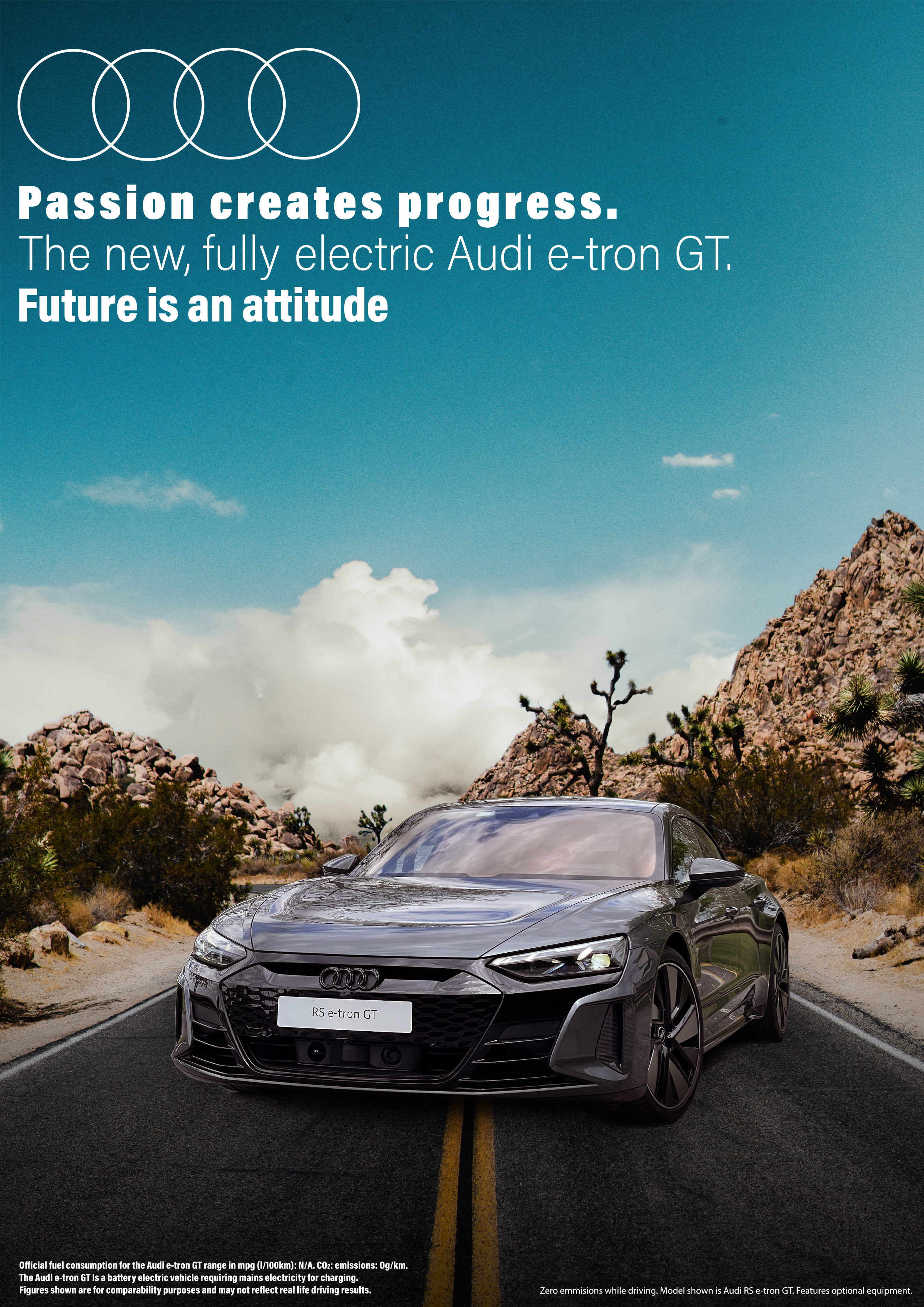 Audi RS e-tron GT Poster Concept with Mockup. audi concept design flyer graphic design logo mockup photoshop typography
