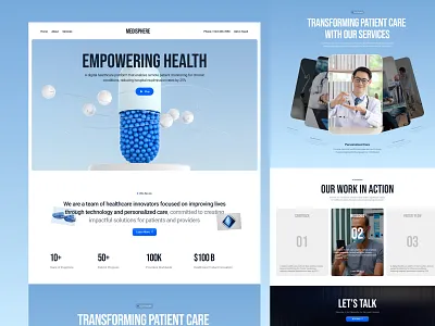 Medisphere - Healthcare Technology Clinic booking clinic company doctor elementor framer healthcare hospital landing medical medicine page pharmachy technology ui webflow website wordpress