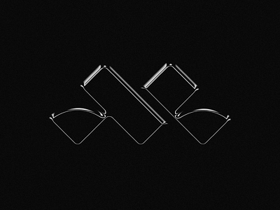 M/V Logo chrome combination letter m letter v logo m and v mark monogram mv