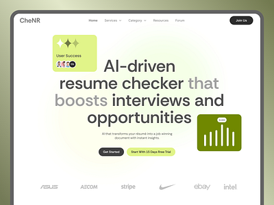 AI-powered resume checker landing page ai driven website ai landing page ai saas landing page best website best website ui design landing page ui landing page ui design modern website saas landing page saas landing page design saas ui saas uiux saas web ui saas web uiux saas website design website design website ui design