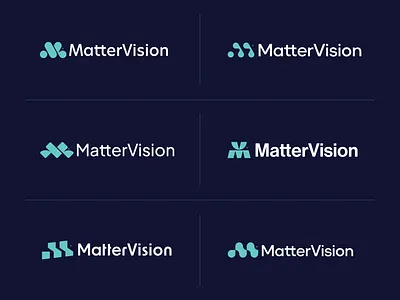 MatterVision - Contact Sheet branding client contact sheet freelance logo logo options mattervision options pitch
