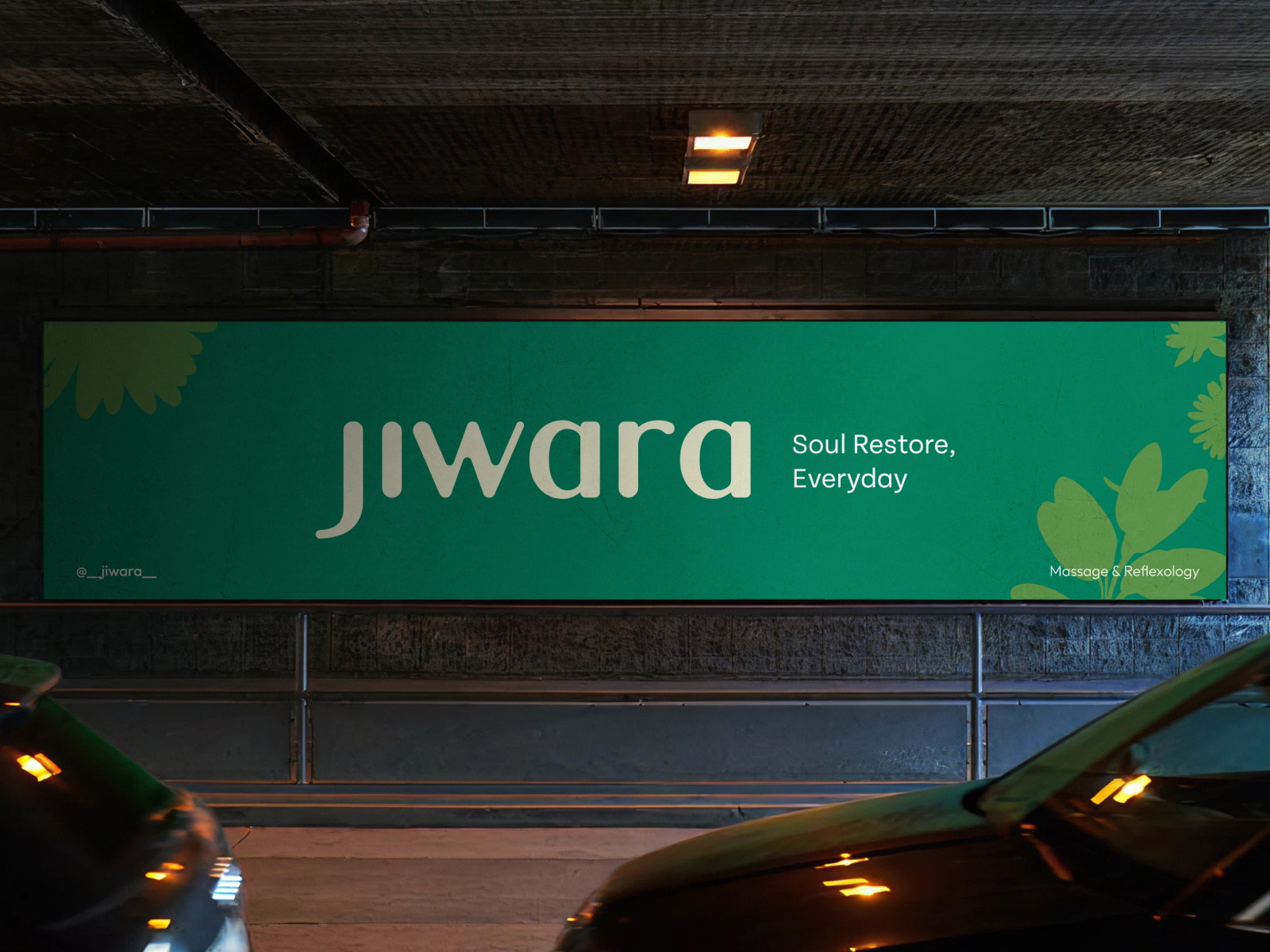 Jiwara Brand Identity botanical botanical illustration massage branding massage logo spa branding spa logo spa visual identity tagline creation