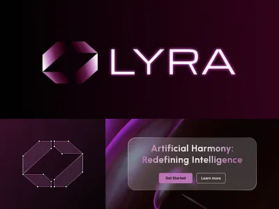 LYRA — Cinematic OS Branding ai b2b brand brand identity branding company logo logodesign logomark mark minimal modern os saas tech technology
