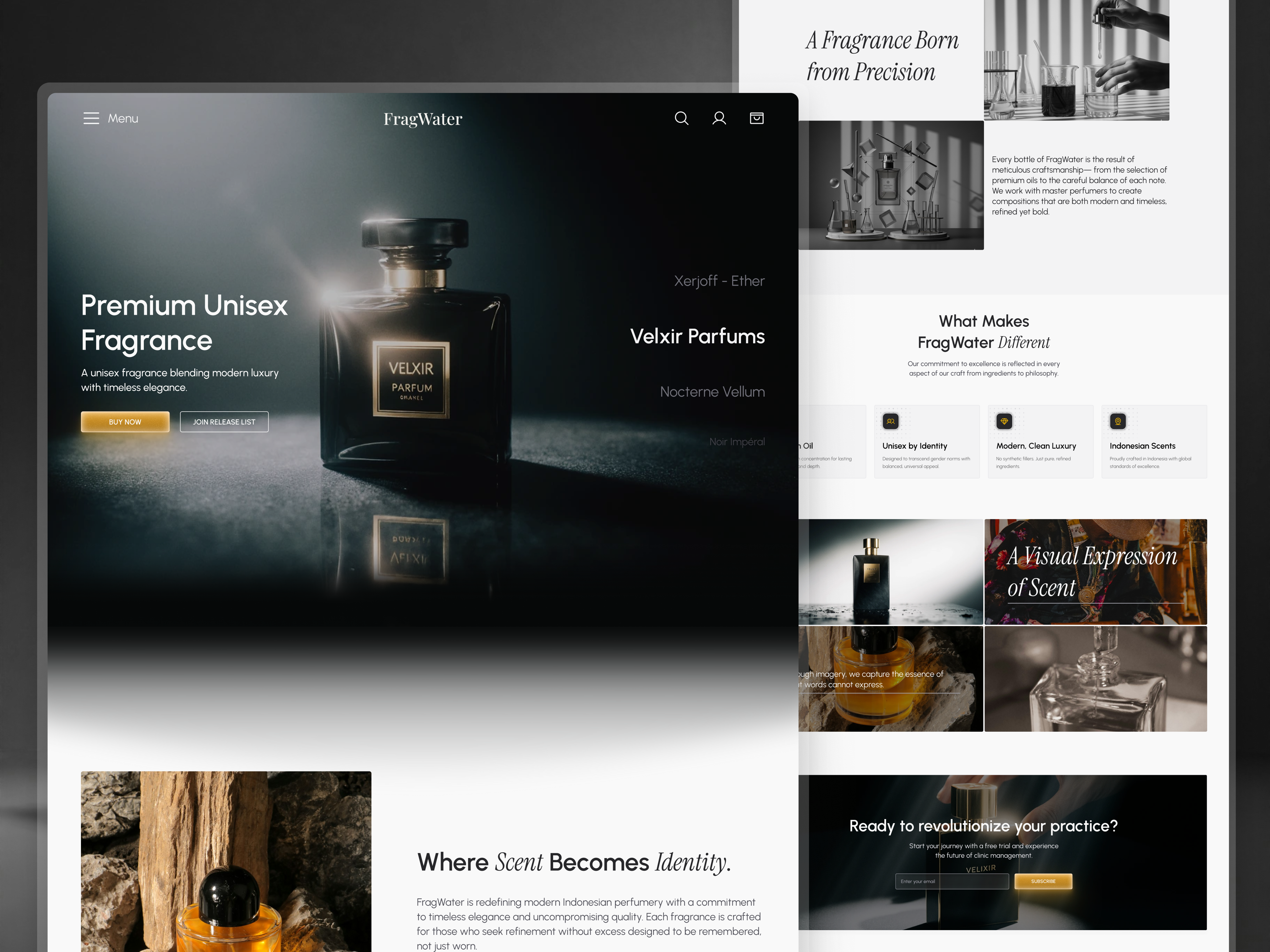 Example of Landing Page Design (Per Page)