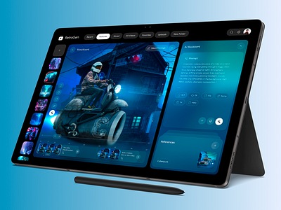 Video Generation Dashboard ai video app design creative tool dashboard editing interface editor futuristic ui image interaction design motion design product design saas ui design ux design video video creation video editor ui video generation web web app