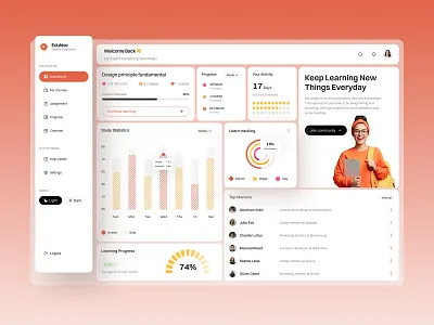 E-Learning Dashboard Design Ui/Ux courses platform creativedesign crm platform dashboard design dashboarddesign dribbbleshots e learning dashboard education dashboard education platform educational platform elearning dashboard elearningdesign learning learningplatform online learning pixelean sahin mia ui uiux uxuidesign