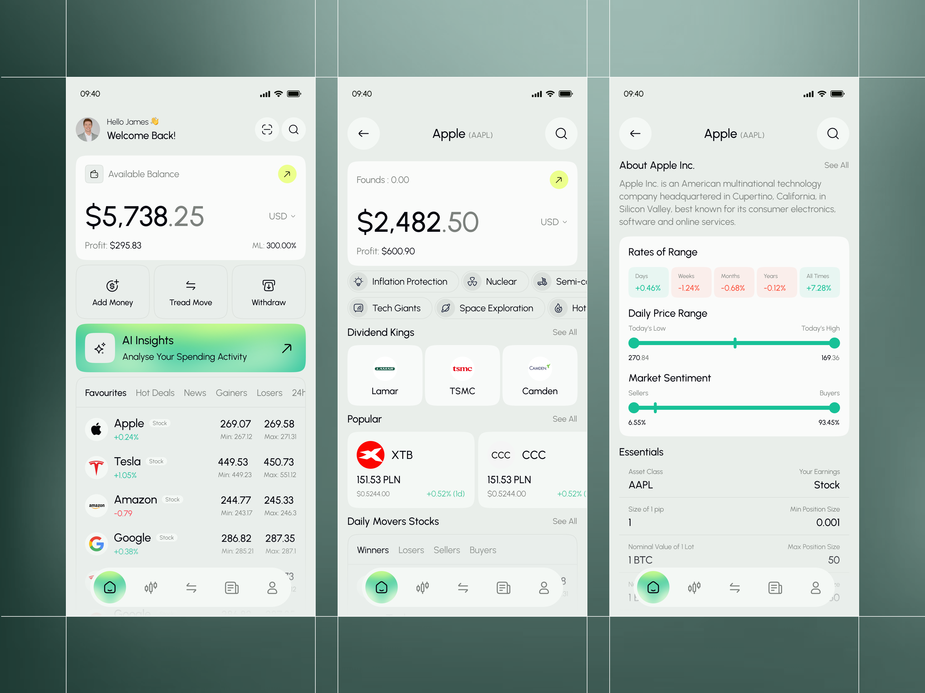 Example of Fintech & Stock Trading Mobile App