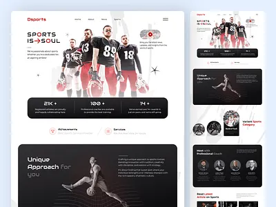 Sports Coaching & Training Website Design academy athletics basketball basketball training website coaching coaching website landing page personal coach sports sports coaching sports landing page sports website tennis lessons training training website ui design uiux design ux design web design website