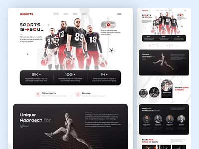 Sports Coaching & Training Website Design academy athletics basketball basketball training website coaching coaching website landing page personal coach sports sports coaching sports landing page sports website tennis lessons training training website ui design uiux design ux design web design website