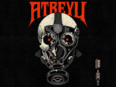 Artwork for Atreyu Band book cartoon cd character cover design graphic design illustration merch music skull tshirt vector vinyl