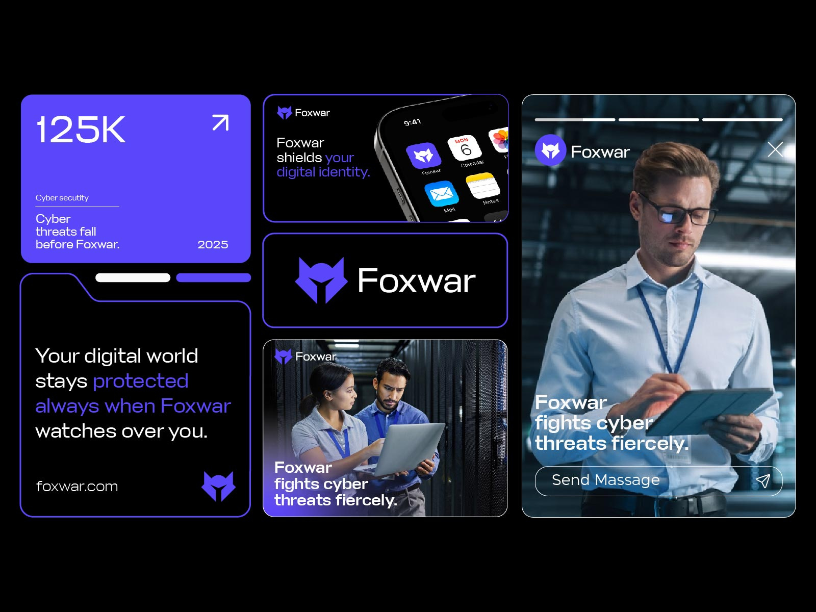 Cybersecurity Branding brand identity branding cyber logo cybersecurity brand identity cybersecurity branding cybersecurity logo foxwar foxwar branding foxwar logo