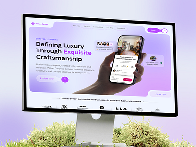 Wilton – Carpet ecommerce landing page Comfort & Style b2b website carpet carpet website carpetlandingpage carpetstore ecommerce website ecommerceui flooringdesign homedecorui industrial design interior design interiordesign modern website design responsive shoponline uiux web design website wiltoncarpet