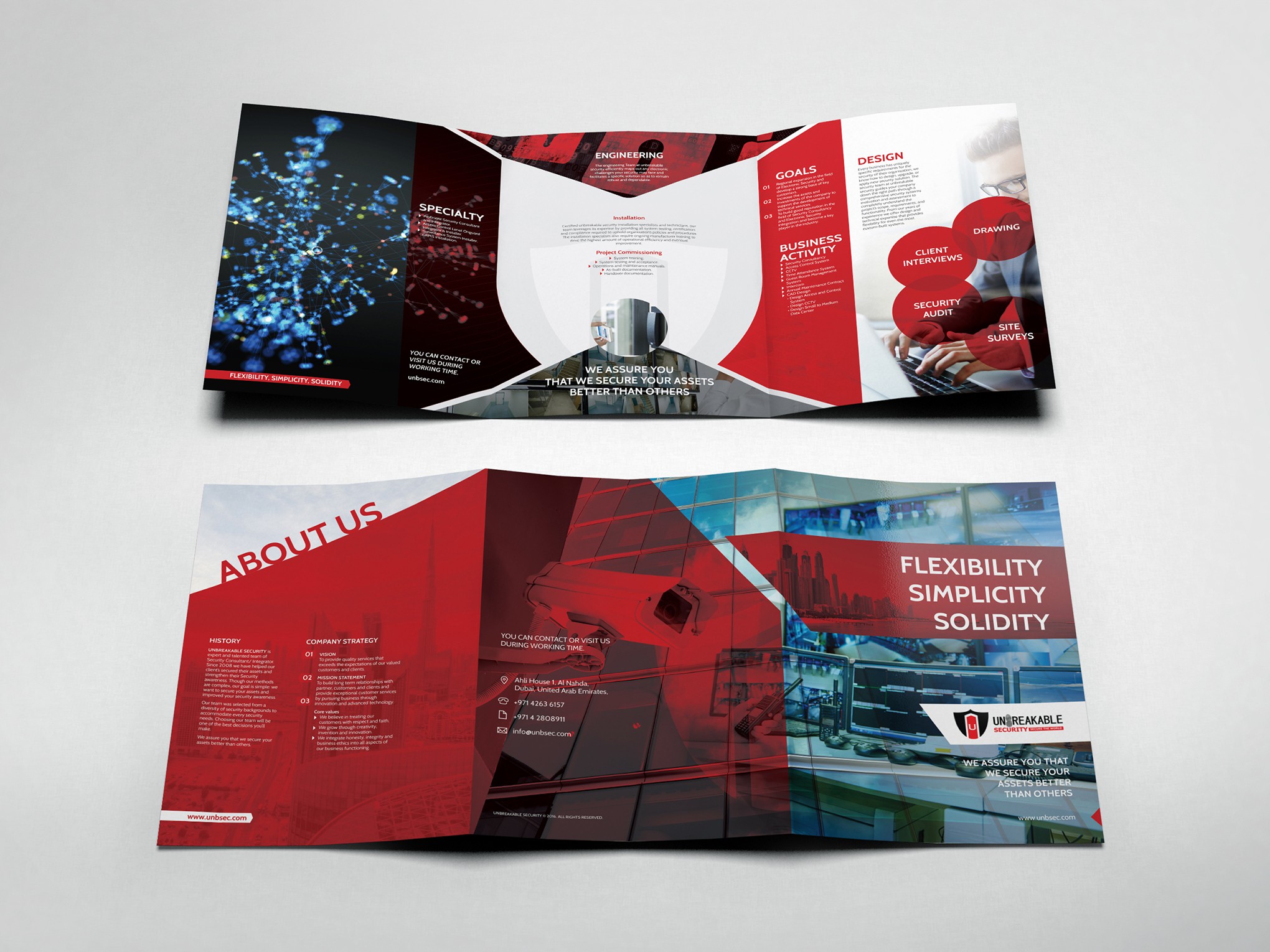 Unbreakable Security Brochure. - branding design graphic design