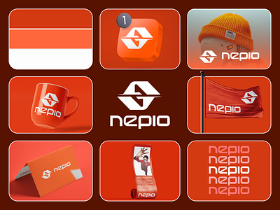 Nepio – Modern SaaS & Tech Company Logo and Brand Identity brand identity creative agency digital agency logo deisgn logo mark modern branding modern logo monogram logo sass software startup symbol logo tech agency tech illustration tech logo tech startup technology