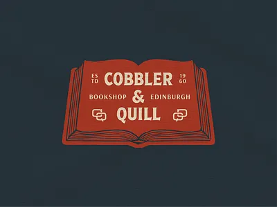 Cobbler & Quill — A Bookshop Born From Streets of Edinburgh book book shop book store brand branding classic design edinburgh heritage identity logo retro storytelling strategy typography vintage