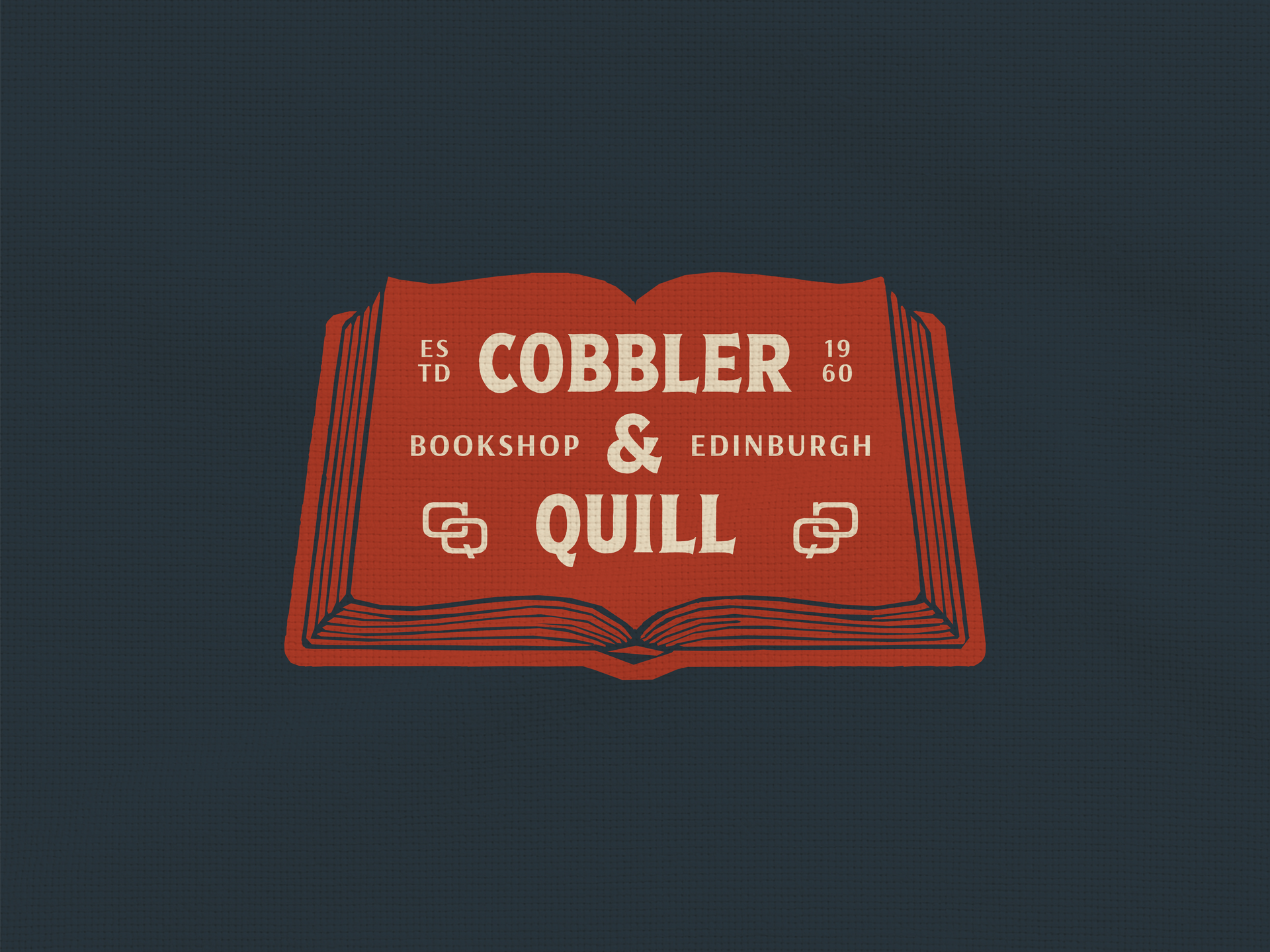 Cobbler & Quill — A Bookshop Born From Streets of Edinburgh book book shop book store brand branding classic design edinburgh heritage identity logo retro storytelling strategy typography vintage