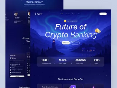 crypto currency Web ui design animation bitcoin blockchain ui clean crypto currency crypto exchange crypto ui design crypto wallet crypto website cryptocurrency cryptocurrency dashboard cryptocurrency website ethereum fintech ui design minimal modern ui responsive web design web3 ui design website