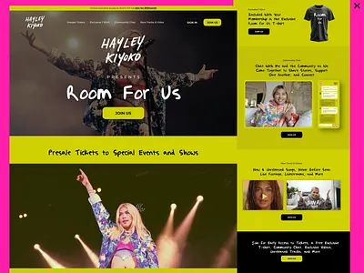 Music Event Landing Page animation concert design dribbble shot landing page design lead generation music event music landing page ui ux