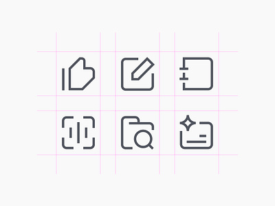 Fieldwork Iconography | Icons brand icons business icons clean icons edit icon icon grid icon system iconography icons line icon monoline icons picto pictograms pictos startup icons system icons tech icons thumb icon ui ui icons vector