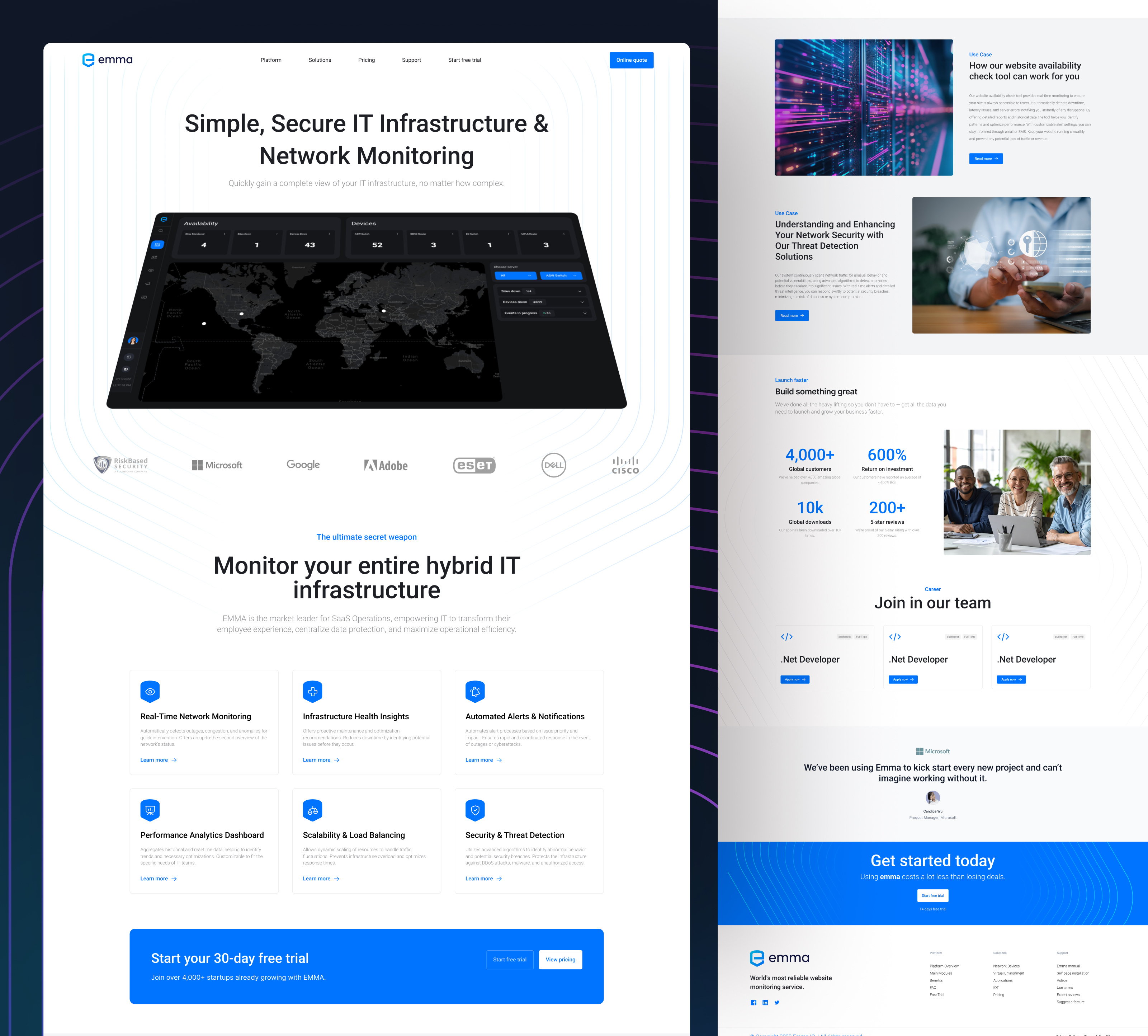 Example of Landing Page & Marketing Website Design