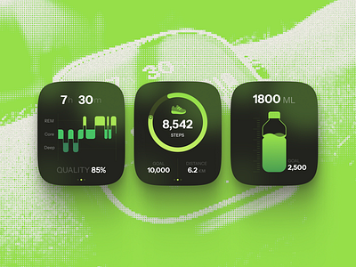 Fitness App Ui app fitness app ui fitness tracker os sleep ui ux watch water