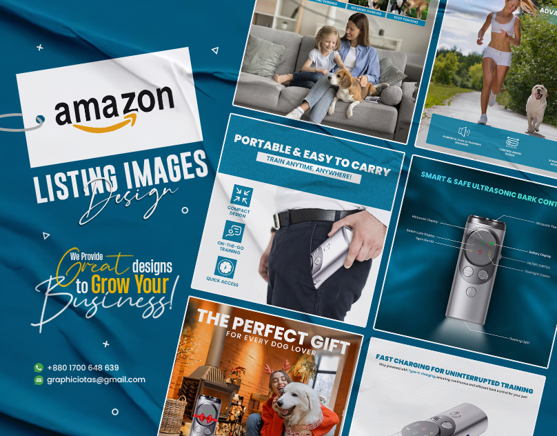 Amazon Listing Images for Ultrasonic Sound Bark Control a content a plus content amazon ebc amazon infographics amazon listing amazon listing image amazon listing images amazon product amazon product listing bark control design listing design listing images product infographic product listing