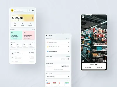 Kokarga Digital Wallet Design Concept app banking concept digital wallet finance finance app fintech garuda indonesia kokarga payment qris ui wallet