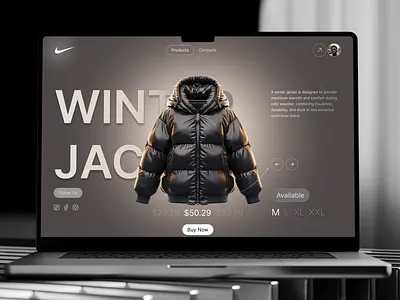 FrostEdge Jacket UI — Premium Product Experience 3d branding clothingapp dribbbleshot ecommercedesign fashionui graphic design jacketui logo minimaldesign modernui motion graphics productpage productshowcase ui uidesign uxdesign winterjacket