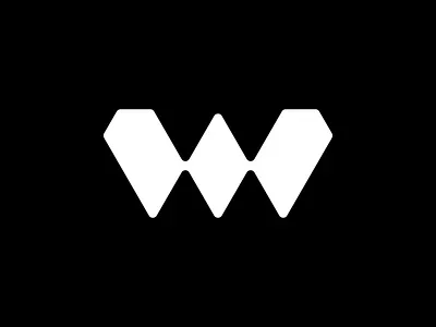 W Logomark brand branding design futuristic geometric icon logo logodesign minimal symmetric logo w w letter logo