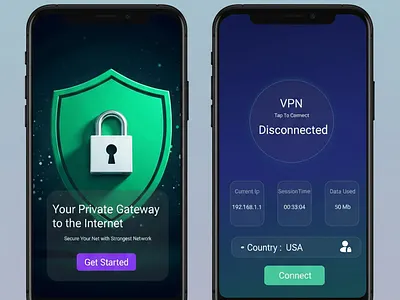 VPN App animation ui