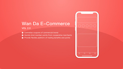 WanDa E-commerce App ui design