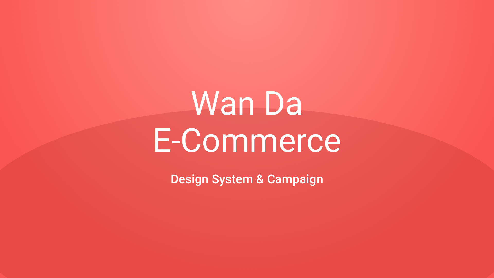 WanDa E-commerce App ui design