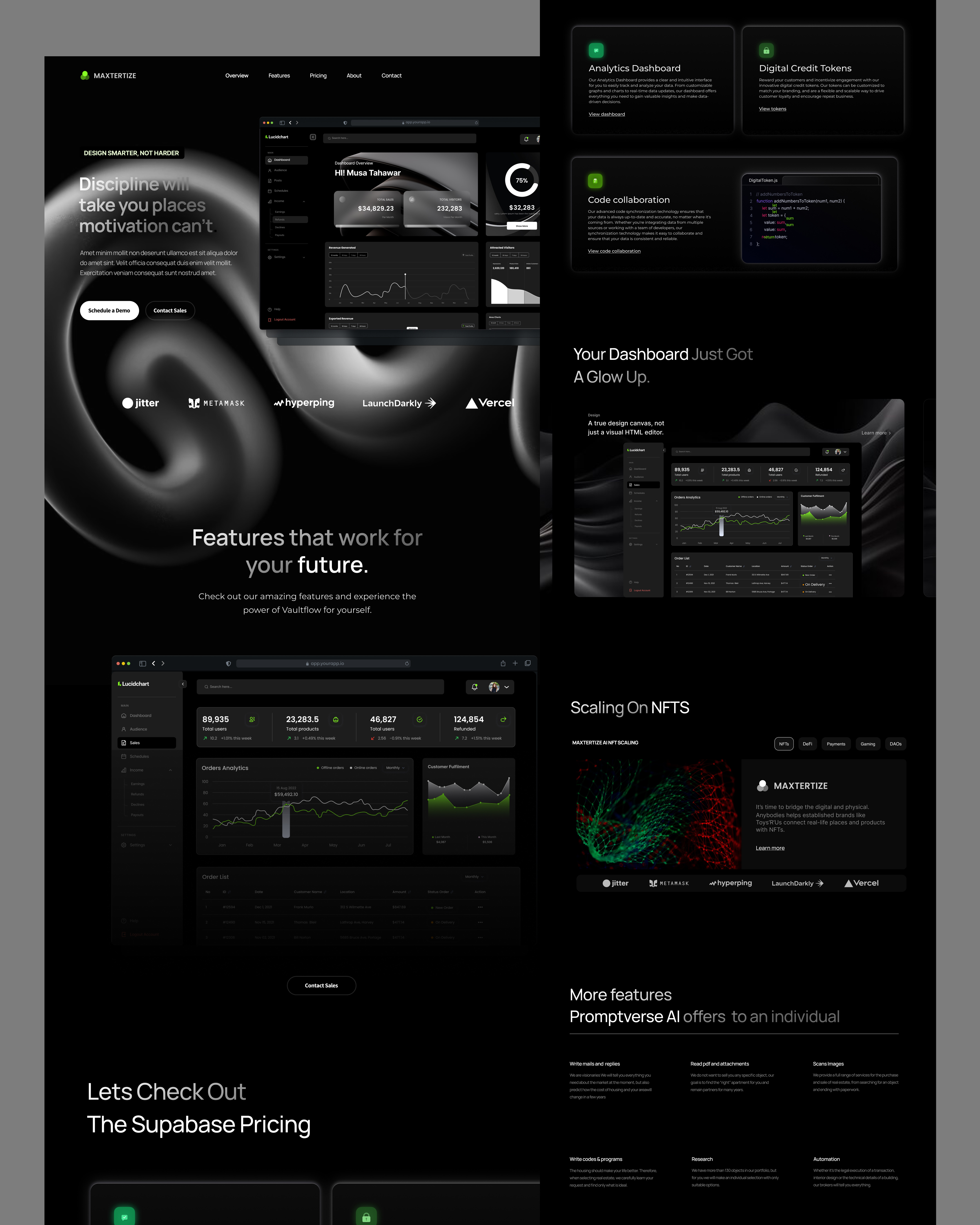 CRM Landing Page Design crm ui ui design ux