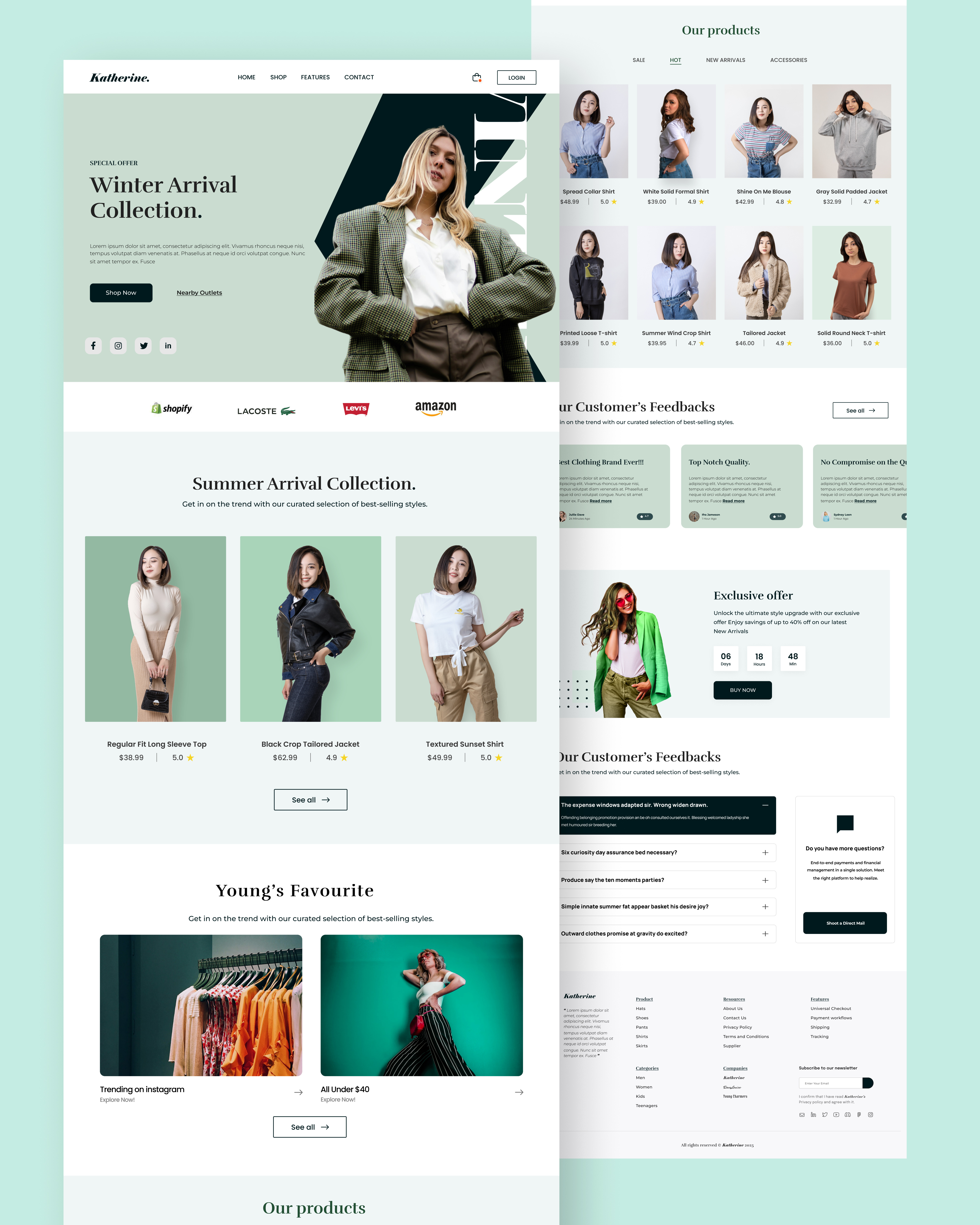 E-Commerce Website Design app branding design graphic design ui ux
