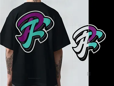 PF Monogram logo for streetwear, clothing, lettering, branding branding clothing design digital display dynamic font graphic design hand lettering handmade identity initial lettering logo logo type monogram streetwear typography unique urban