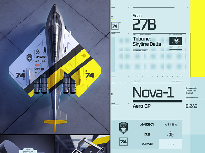 Nova-1 / Identity 3d airplane brand brandbook branding design graphic design icon identity illustration logo logotype packaging sketch technology typography ui web
