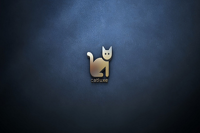 Catluxe - Luxury Feline Logo Design cat logo catluxe elegant logo luxury brand luxury logo minimallogo modern logo premium logo