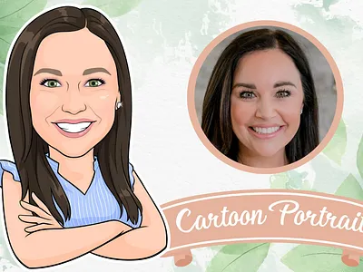 Cartoon Portrait of your Image 2d 2d art cartoon cartoon character cartoon portrait character custom illustration portrait